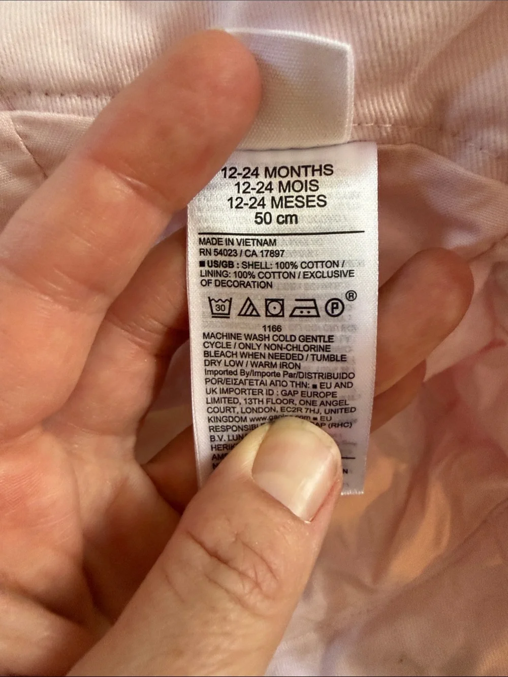 GAP Pink Strawberry Print Bucket Hat for toddler